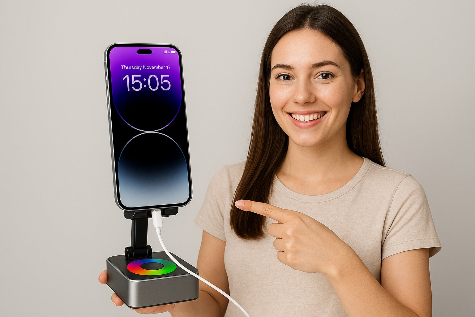 CARGADOR Y SUJETADOR INALÁMBRICO